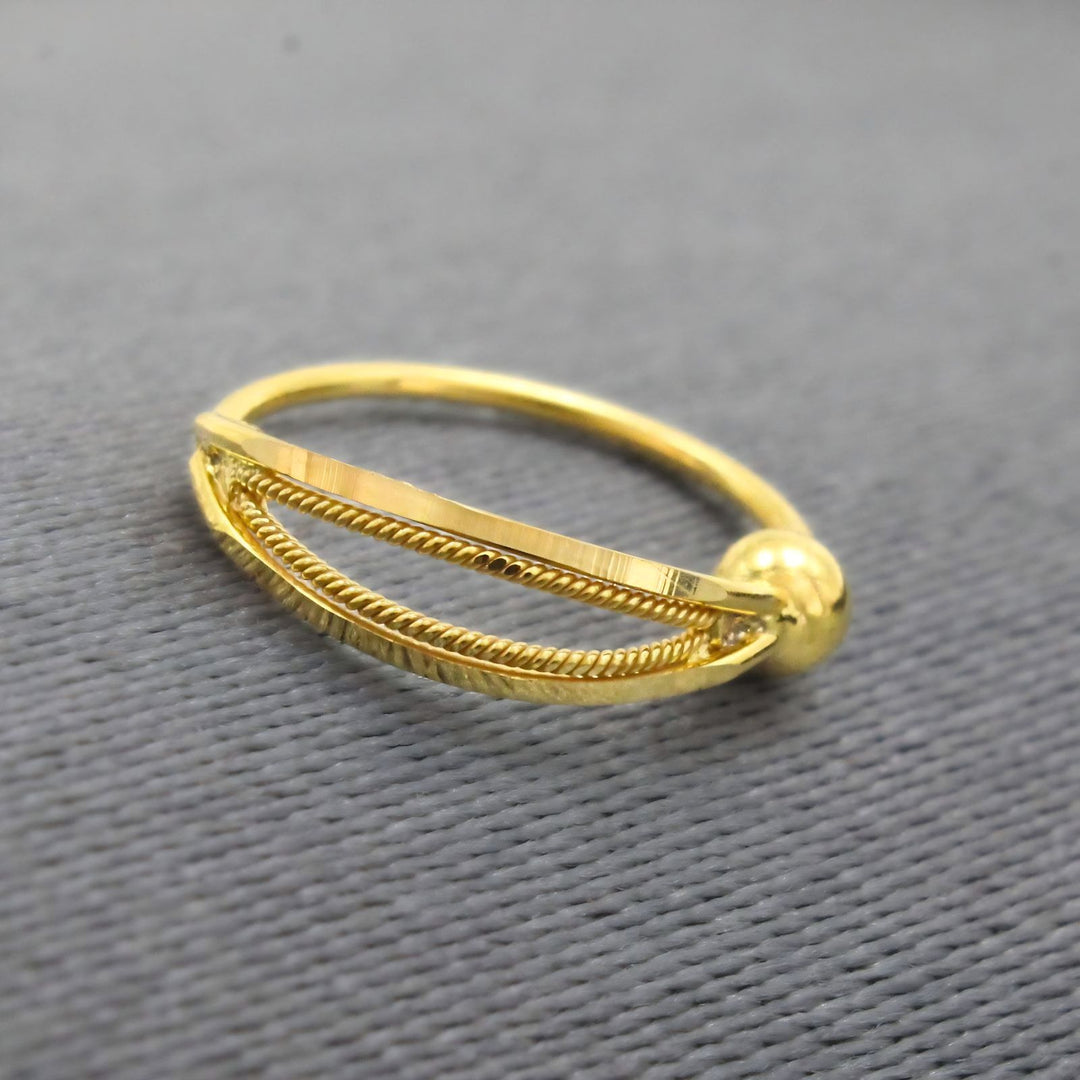 Elegant Petite Garland Gold Nose Ring – Dainty 18K Gold Nose Ring for Women