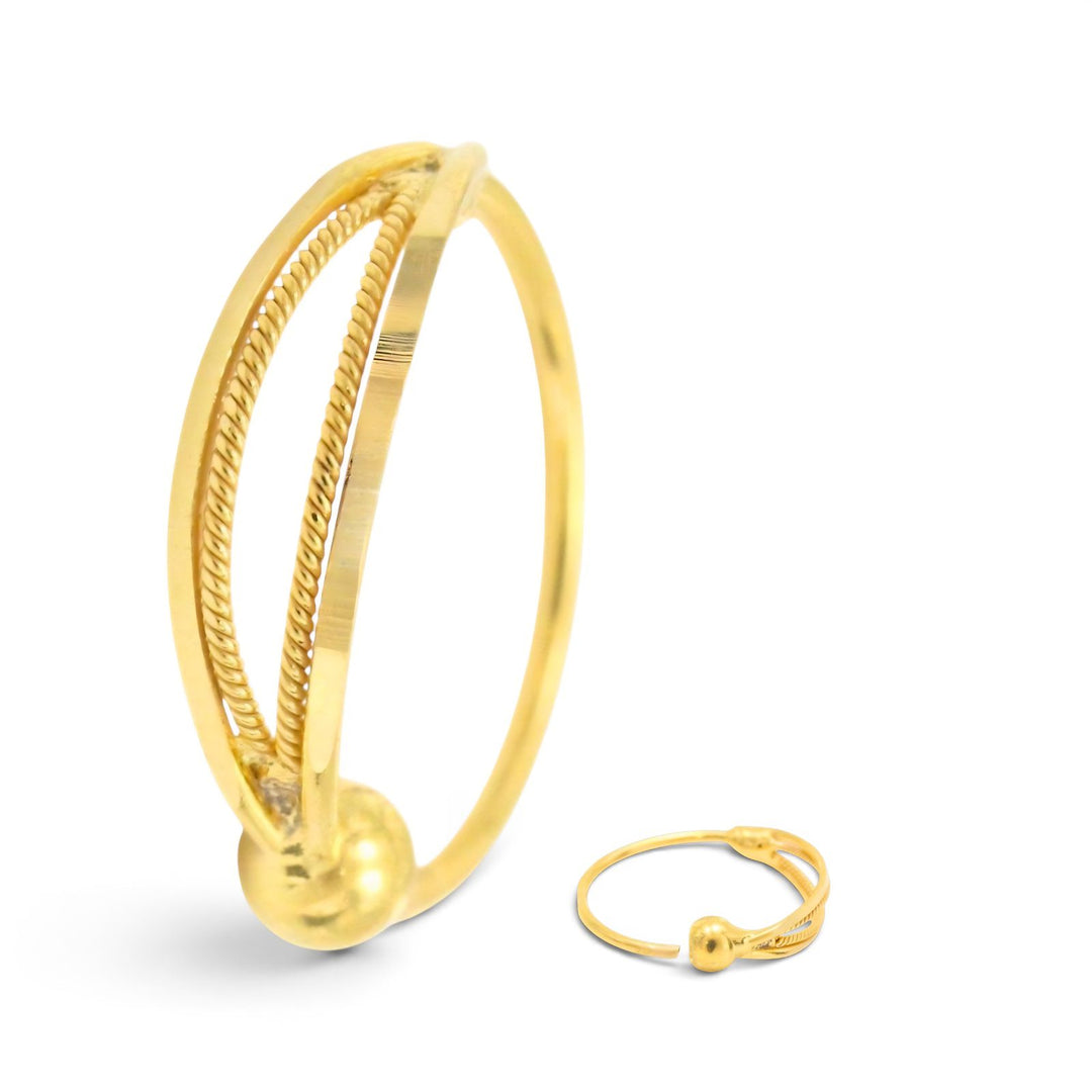 Elegant Petite Garland Gold Nose Ring – Dainty 18K Gold Nose Ring for Women
