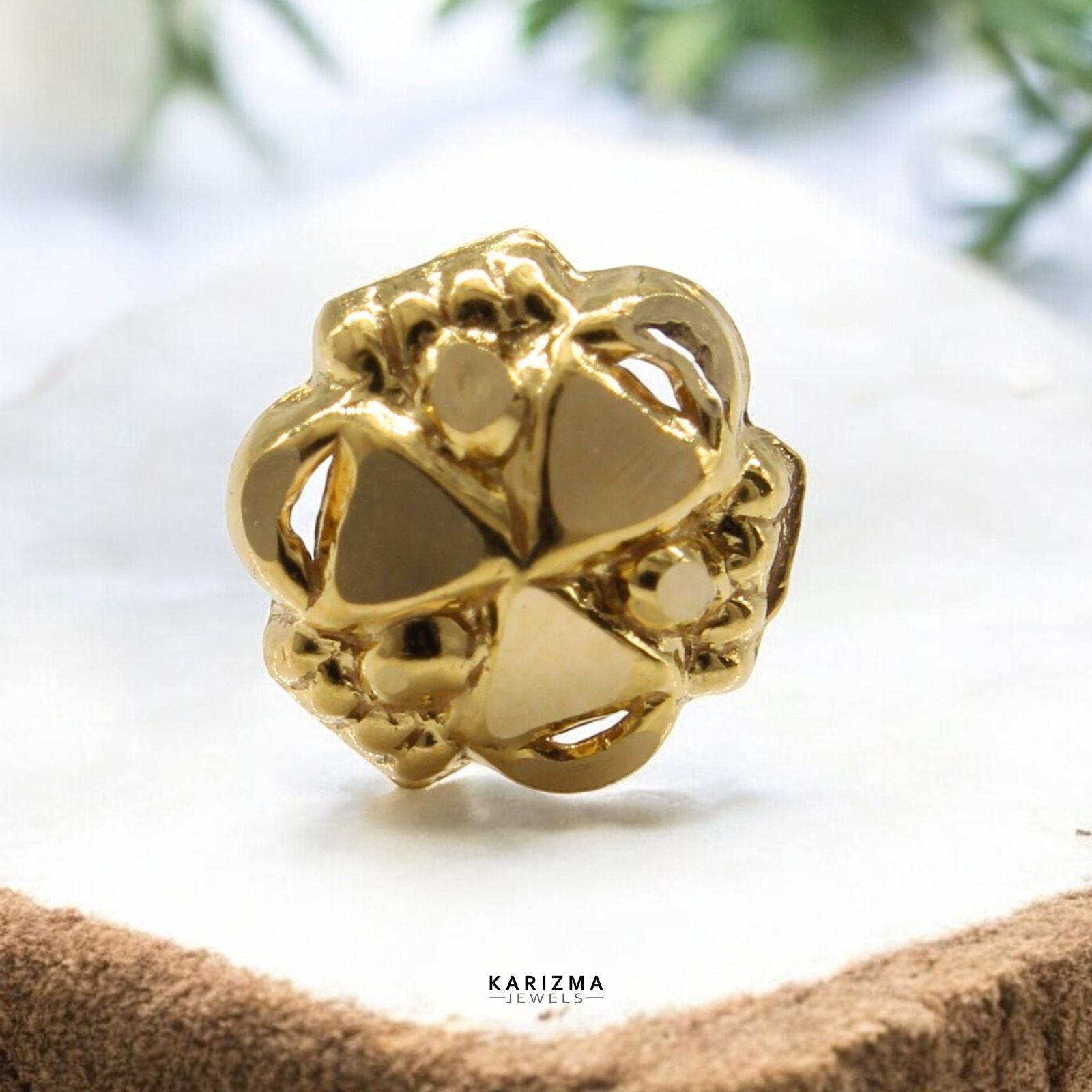 18k nose stud online