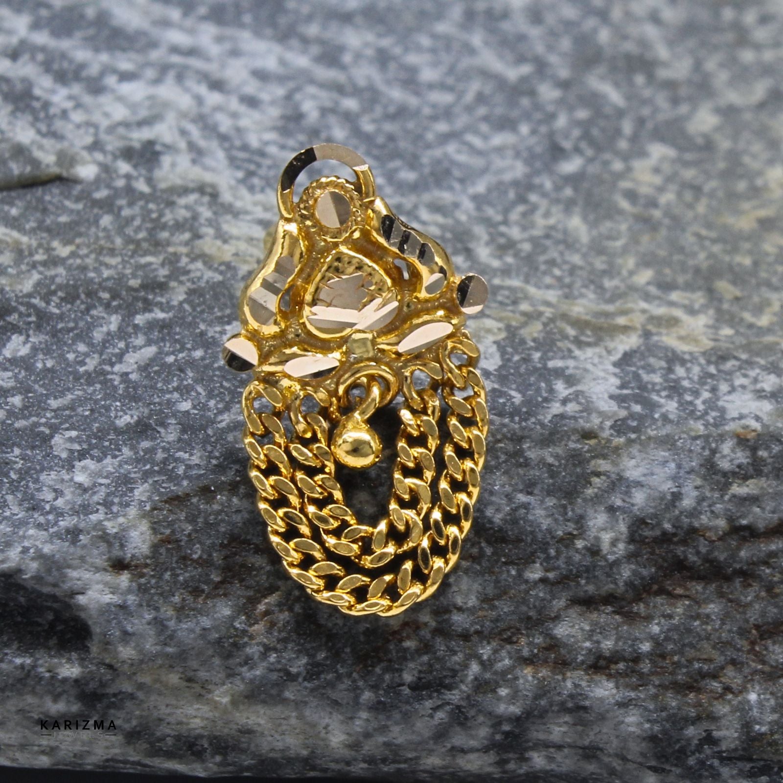 Buy Indain Gold Nose Ring 14K 18K Online Tagged Real Gold Page 13 Karizma Jewels