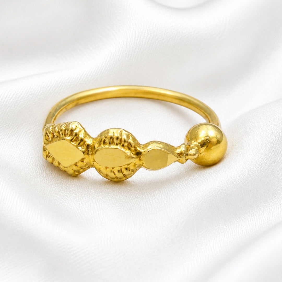 Ethnic Vertical 14K Real Solid Gold Indian Nath Nose Hoop Ring for women