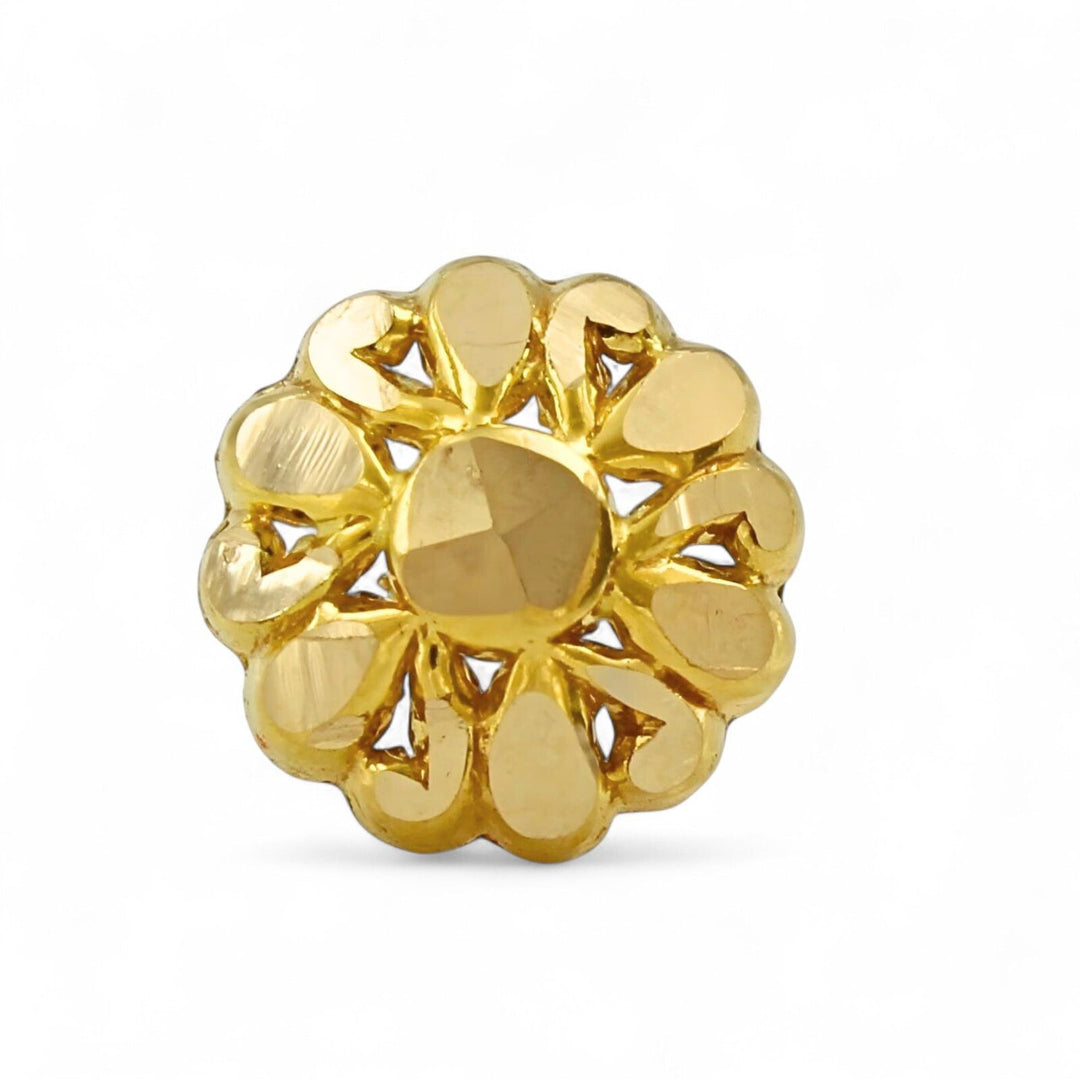 Nozera 18K Gold Screw back Nose\Ear Stud – Lightweight Gold Nose Jewelry