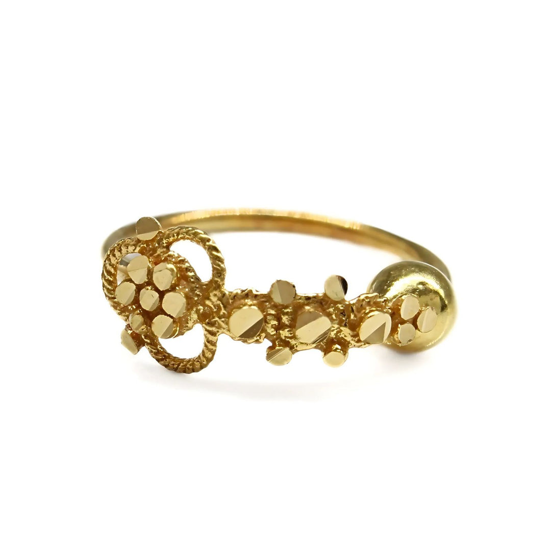 18K Real Gold Latest design Nose ring Indian Women Nose Hoop Ring 22g