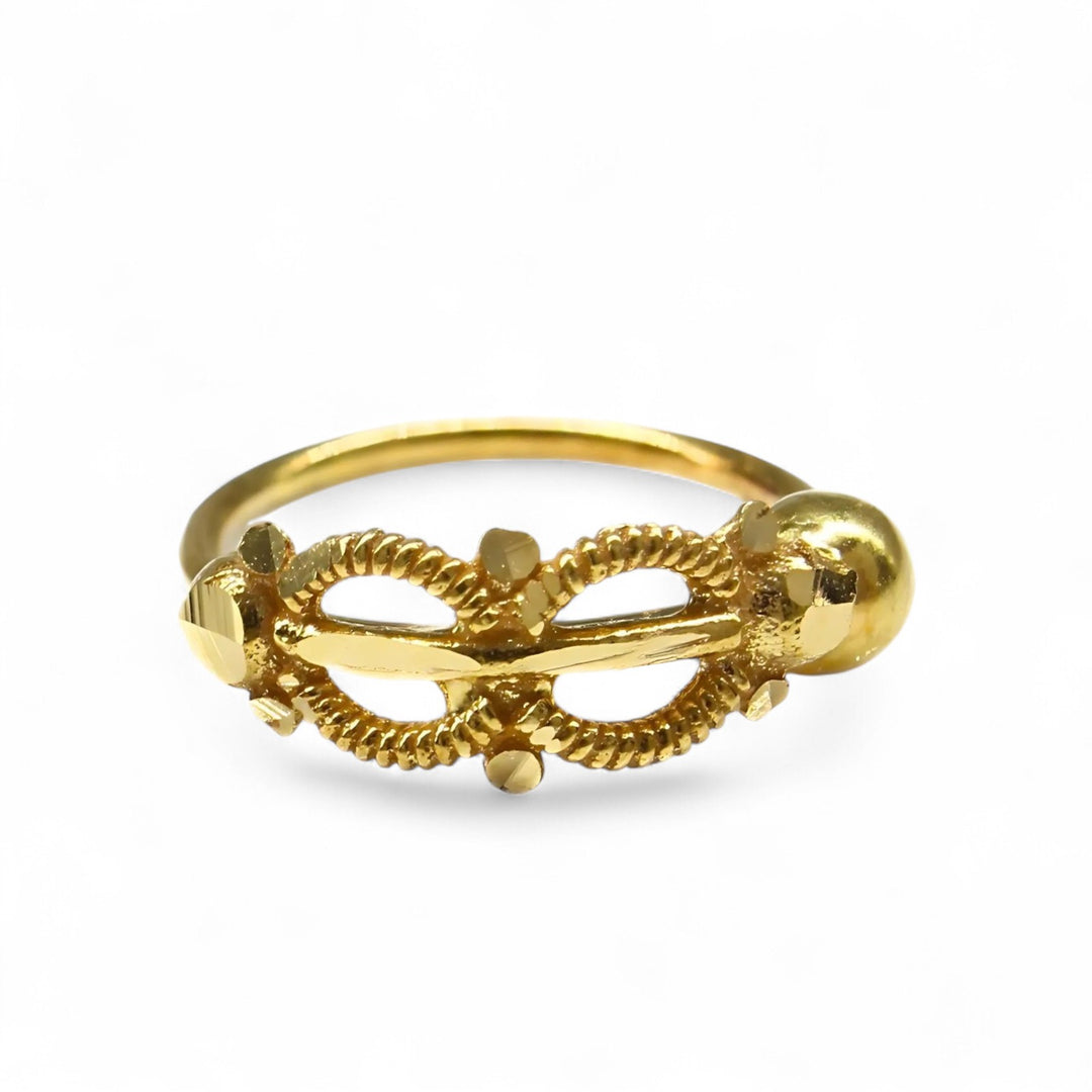 18K Real Gold Nose ring Indian Women unique trendy  Nose Hoop Ring 22g