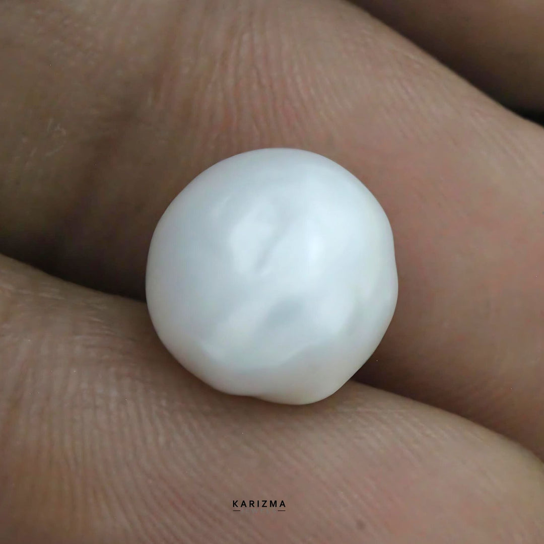 3.80Ct Natural Gemstone Real White Pearl for Moon