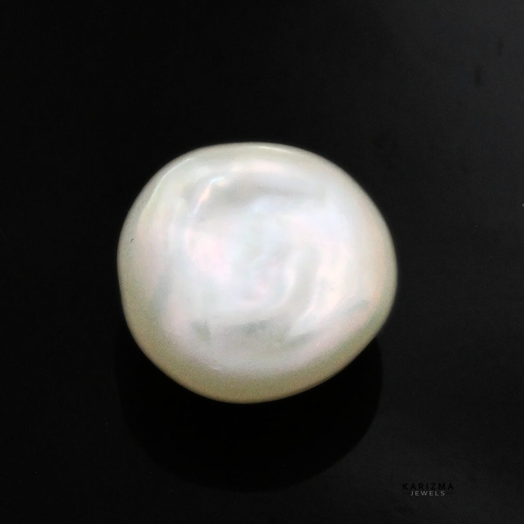 3.75Ct Natural Gemstone Real White Pearl for Moon