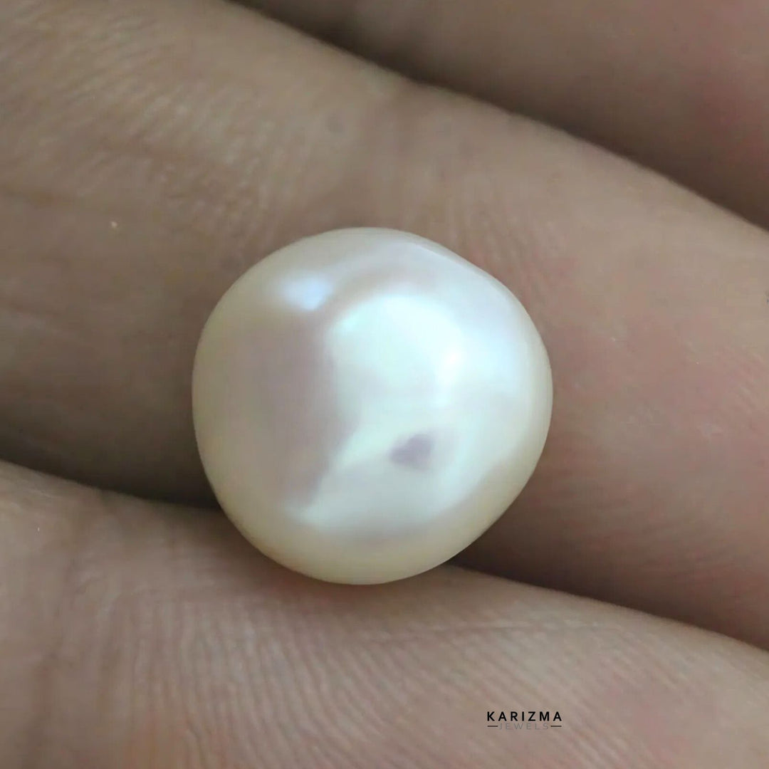 3.75Ct Natural Gemstone Real White Pearl for Moon