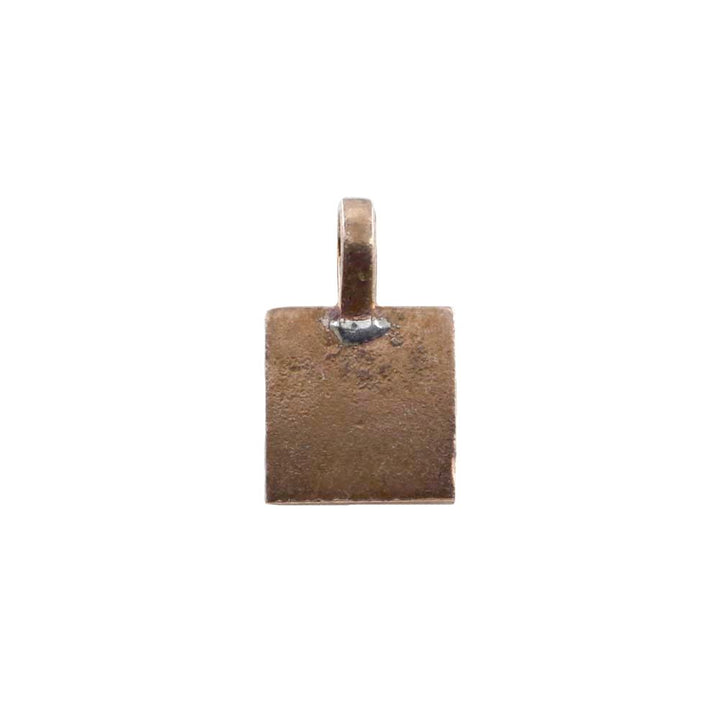 Copper square piece pendant for lal kitab and astrology remedy