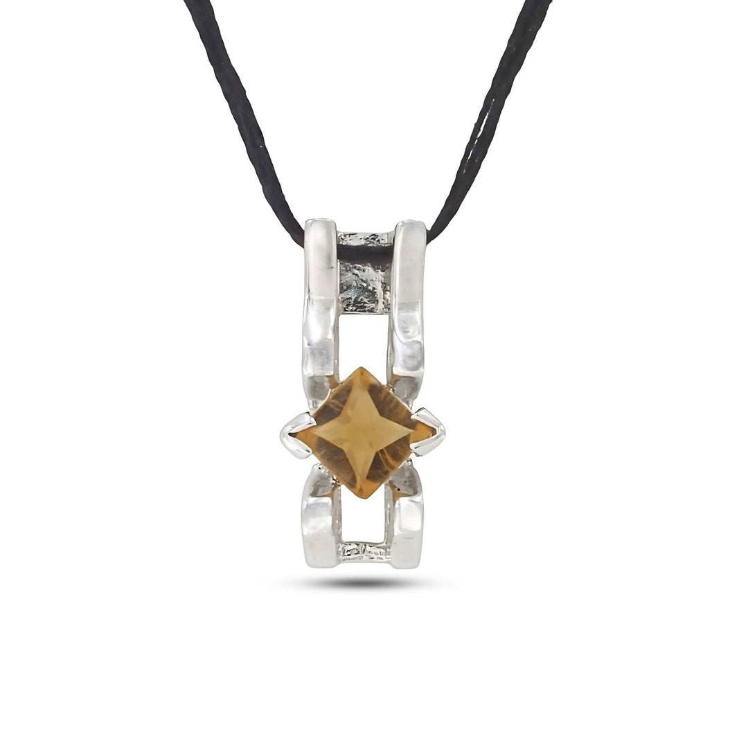 Trendy Fashion CZ 925 Sterling Silver Pendent Platinum Tone