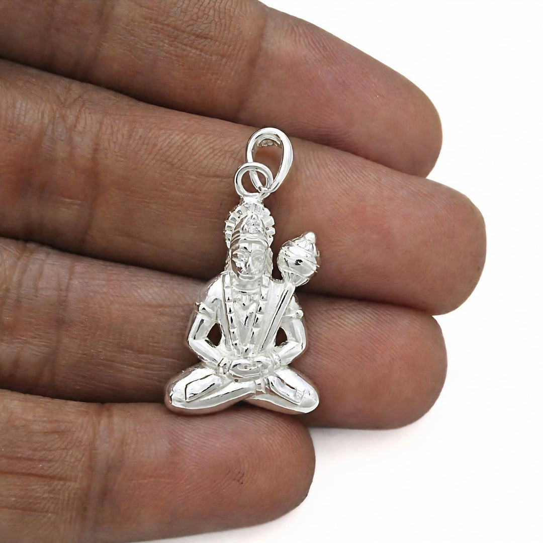 Blessed Hanuman 925 Sterling Silver Pendant