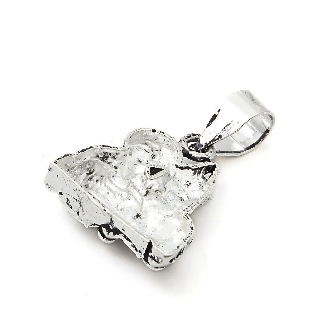 925 Real Sterling Silver Oxidized Hindu Spiritual Mahadev Parvati pendant