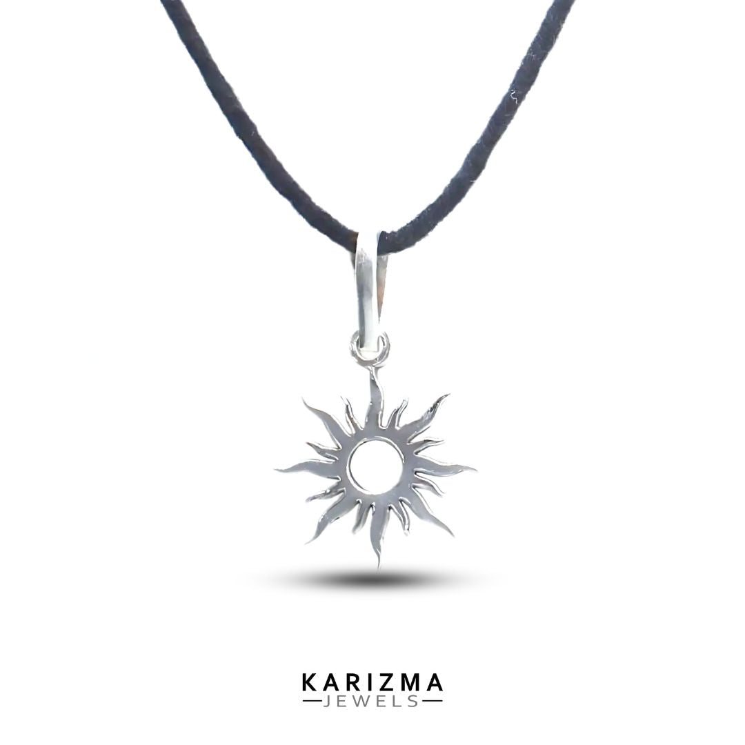 925 Sterling Silver Sun unisex Pendant for Lal Kitab Remedy