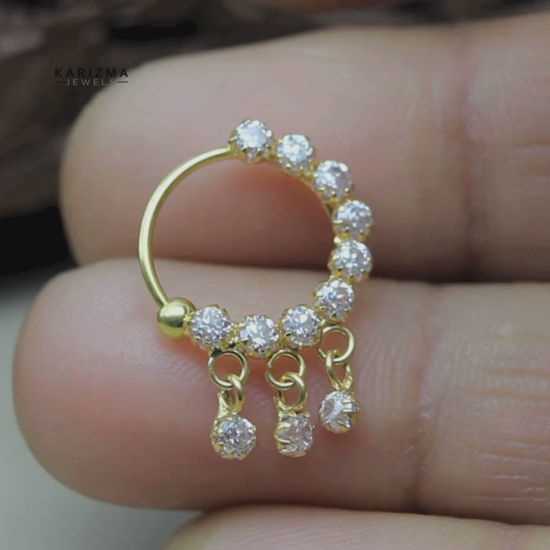 Buy Bridal Nose Ring Big Size For Brides Online – Gehna Shop