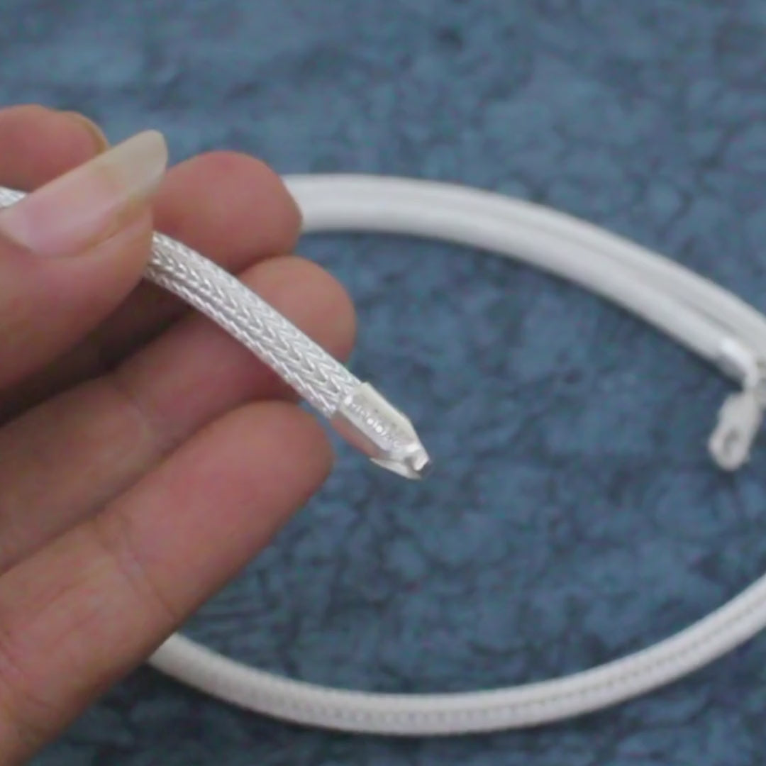 Premium 925 Sterling Snake Bone Chain - 24 inch