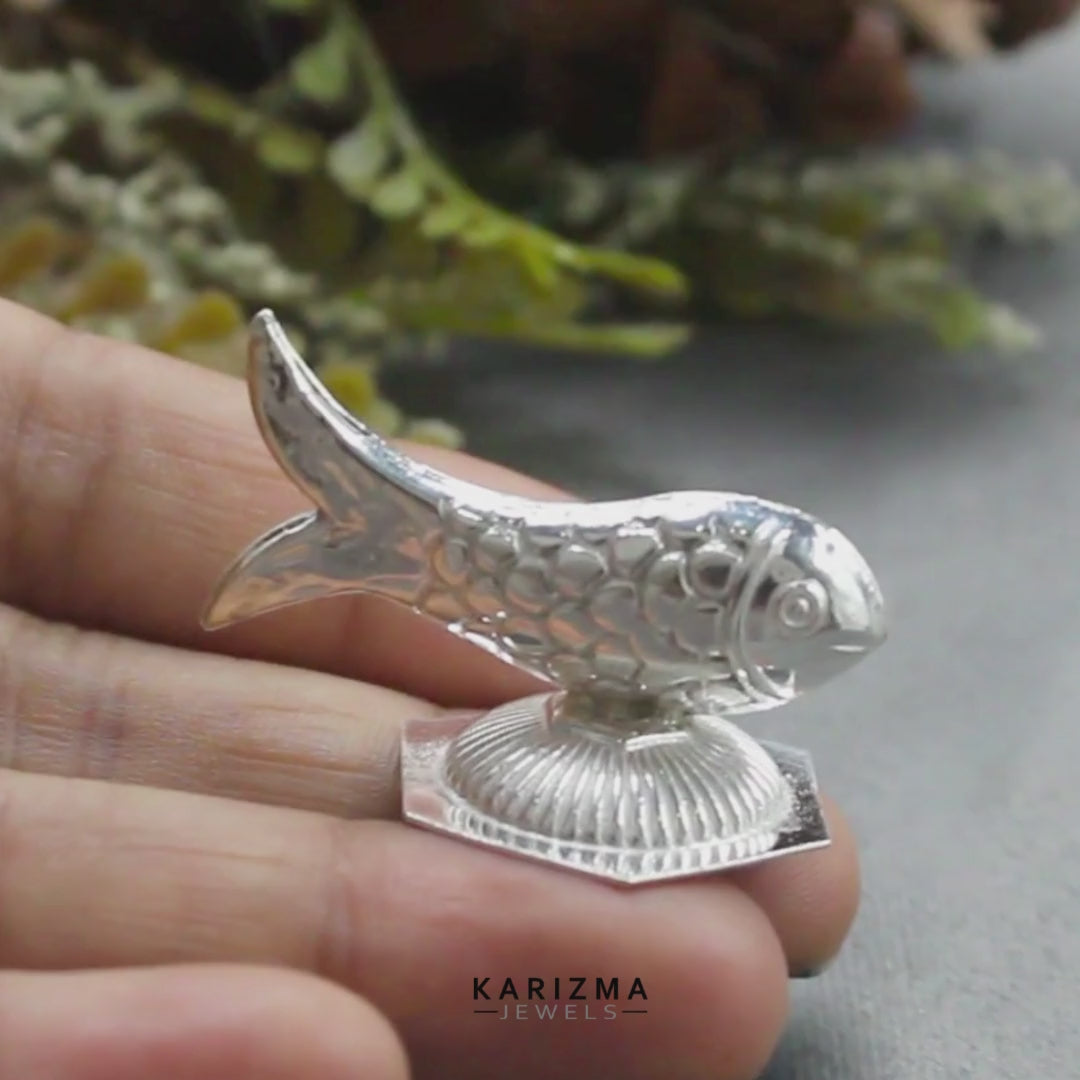 925 Real Silver Fish for Lal kitab red book and astrological remedies
