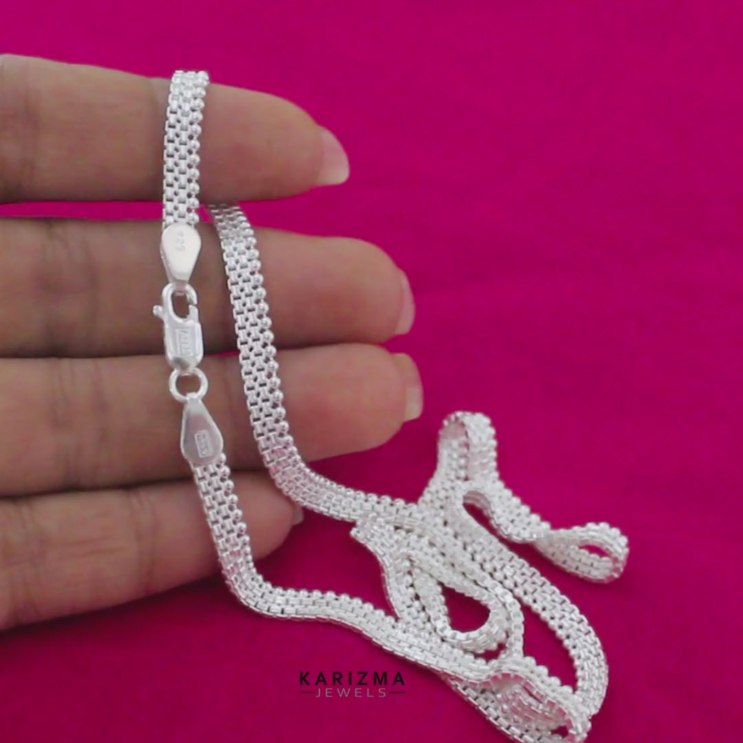 20" Handmade  925 Sterling Silver Unisex Excellent Neck Chain