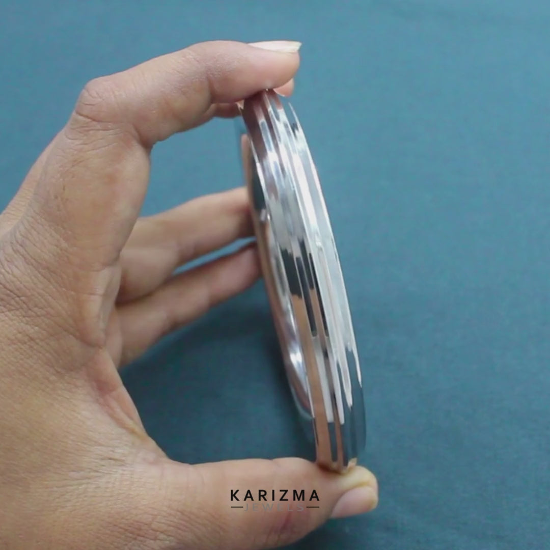 Heavy Stainless Steel Men’s Kada – Rough Tough Super Shine Bangle Bracelet for Men
