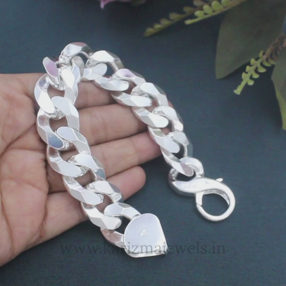 Bold Cuban Chain Bracelet for Men – Genuine 925 Sterling  Silver