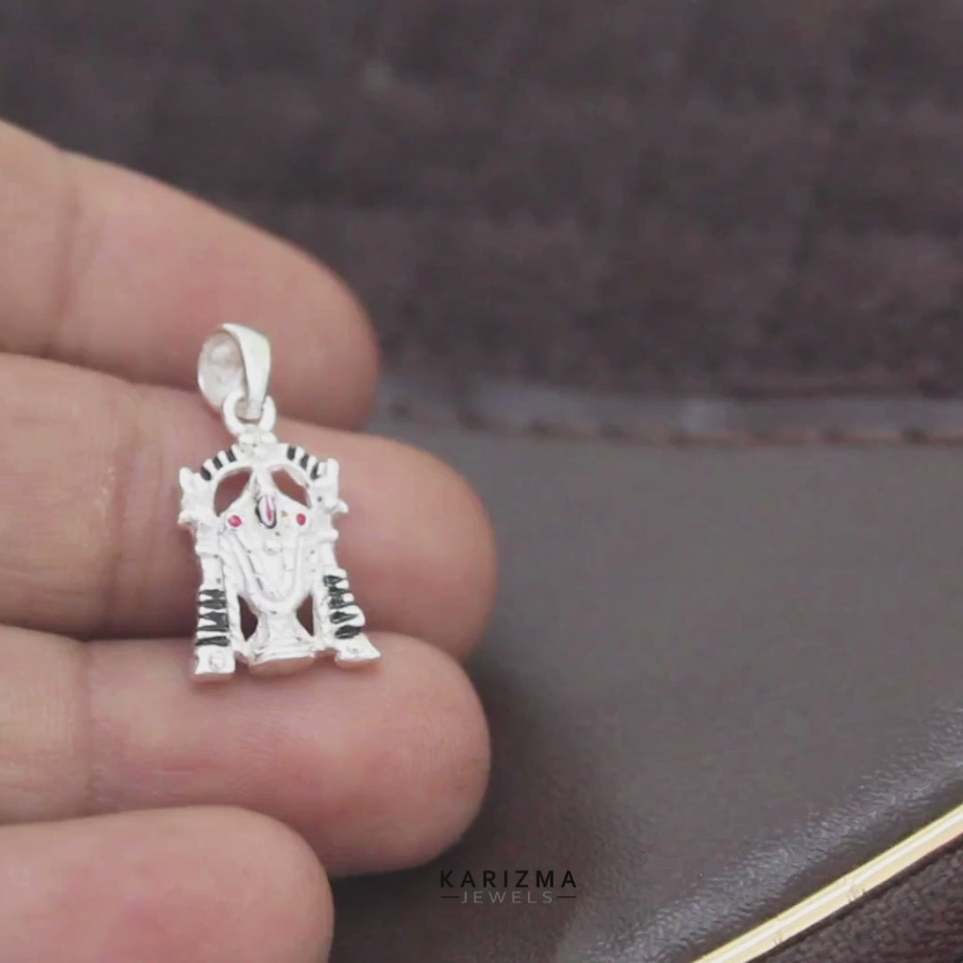 Blessed Tirupati Balaji 925 Silver Pendant