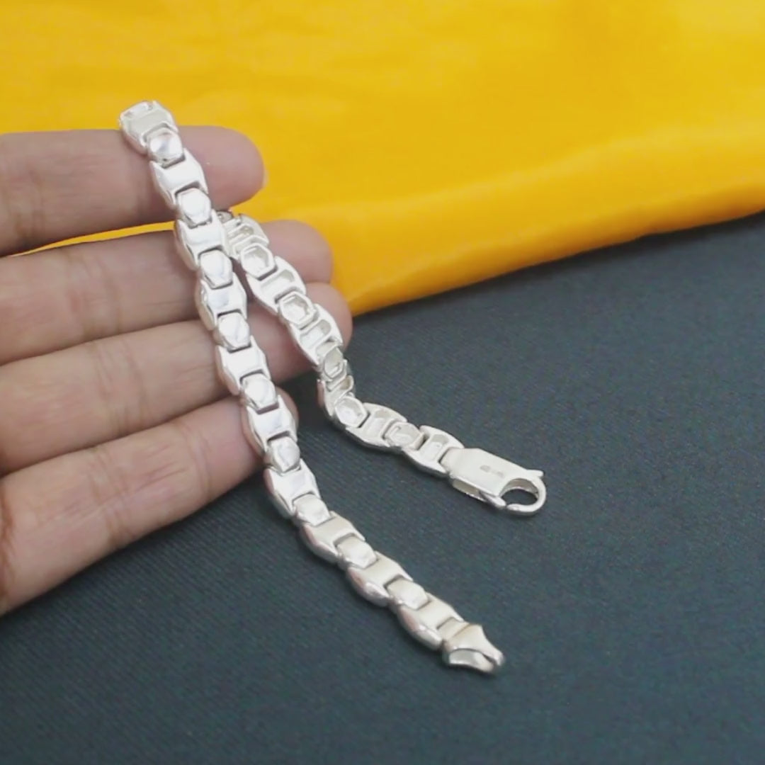 925 Silver Stylish jewelery for Men's Bracelet 8.5"