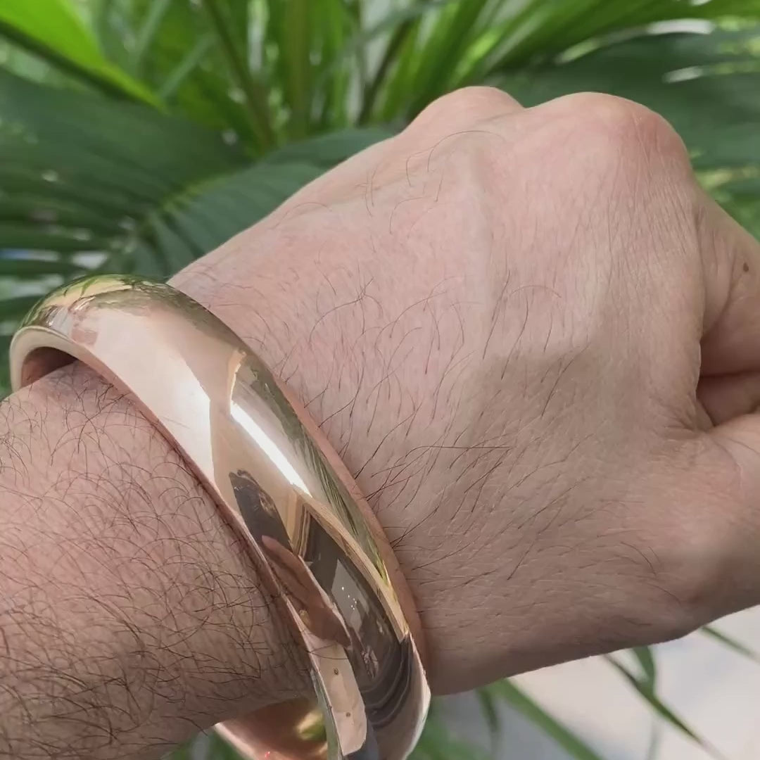 Authentic Pure Copper Jointless Kada – Heavy Astrological Healing Bangle