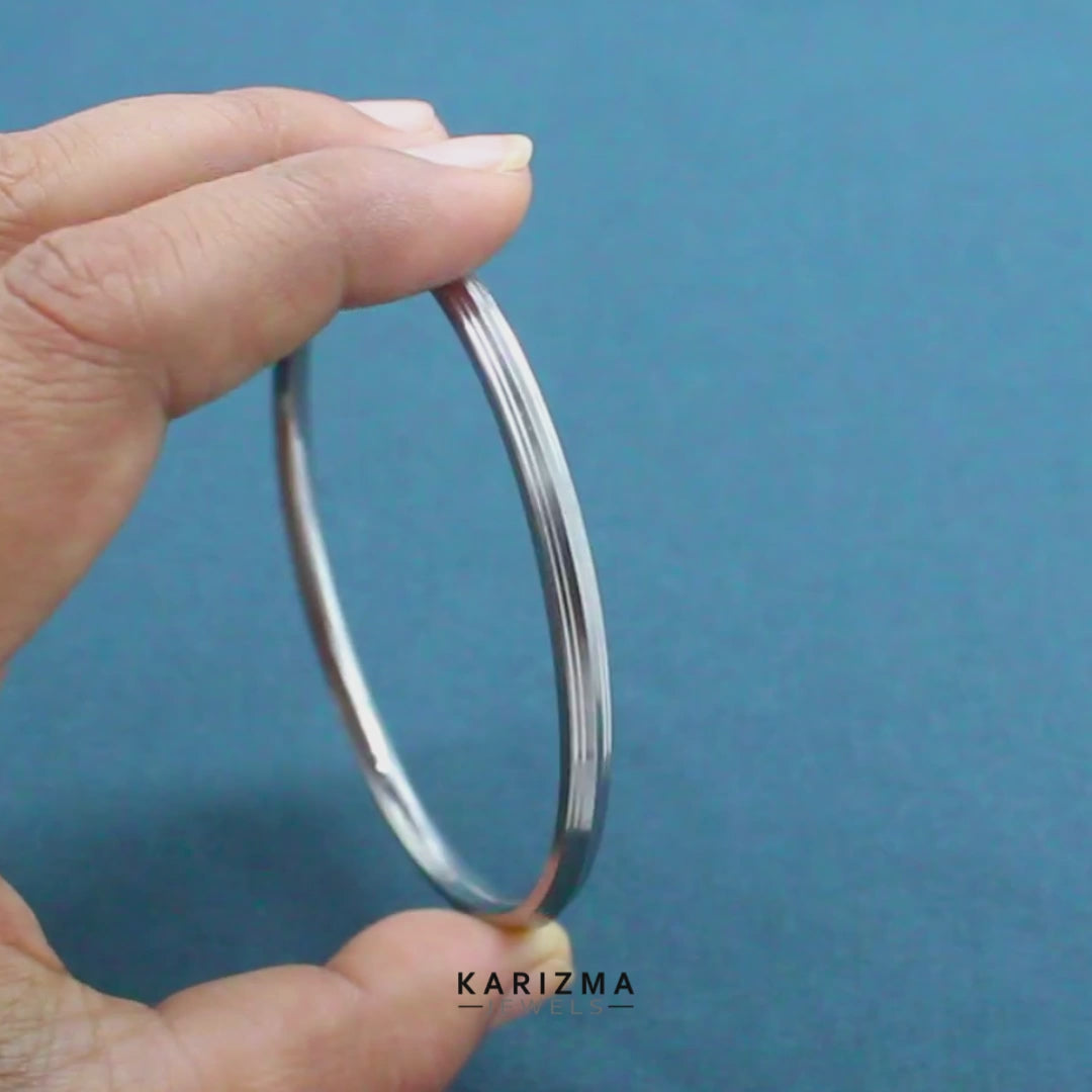 High-quality Shine Stainless Steel Unisex Kara – Stylish Bangle Bracelet