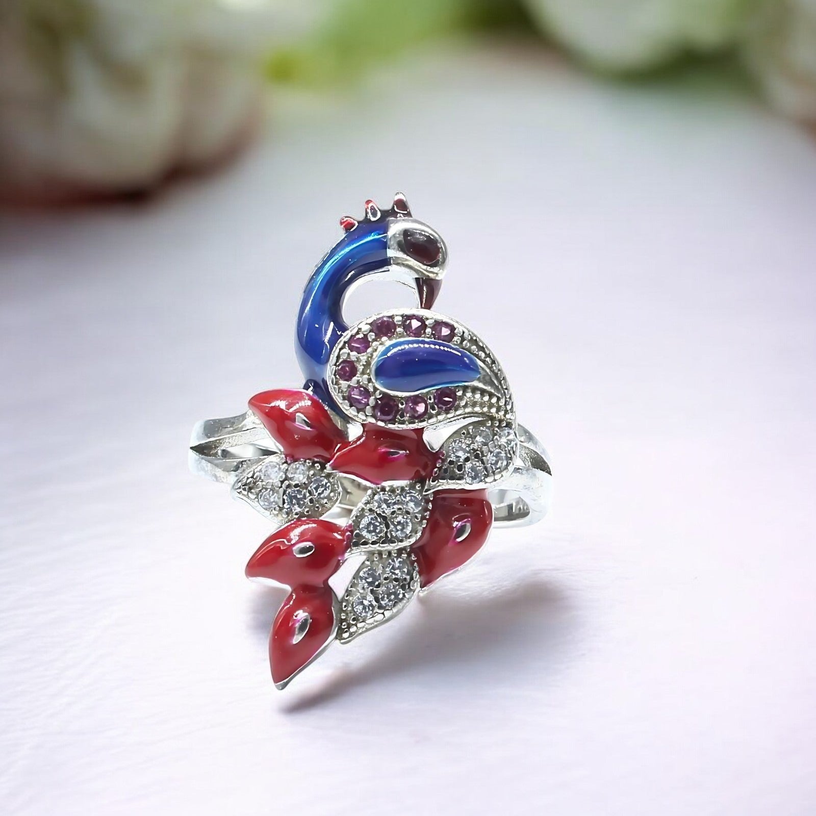 SILVER925 INDIAN DESIGN BIG RING/シルバーリング Pure Silver Indian