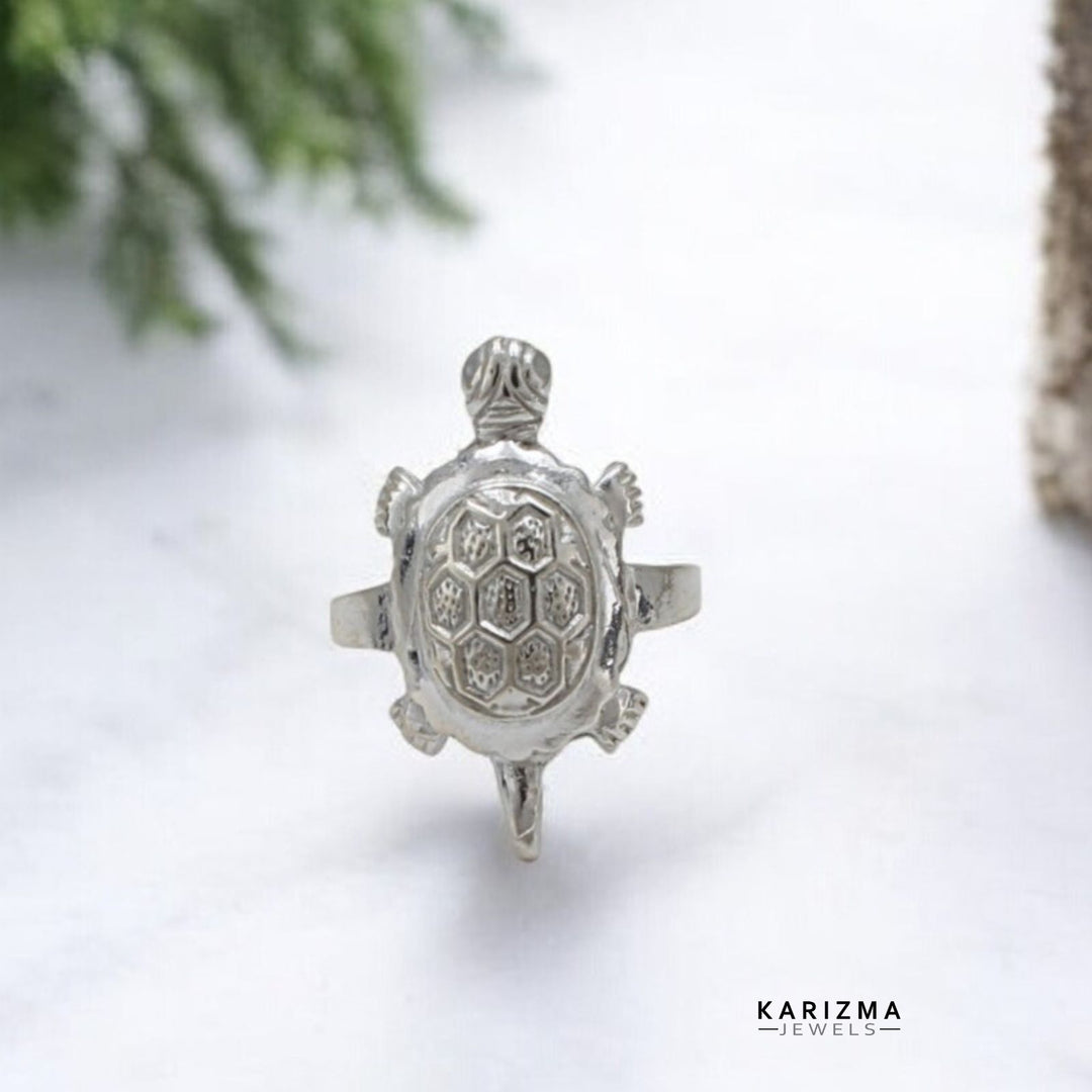 Amazing Turtle Look Indian Real Solid Silver Unisex Ring