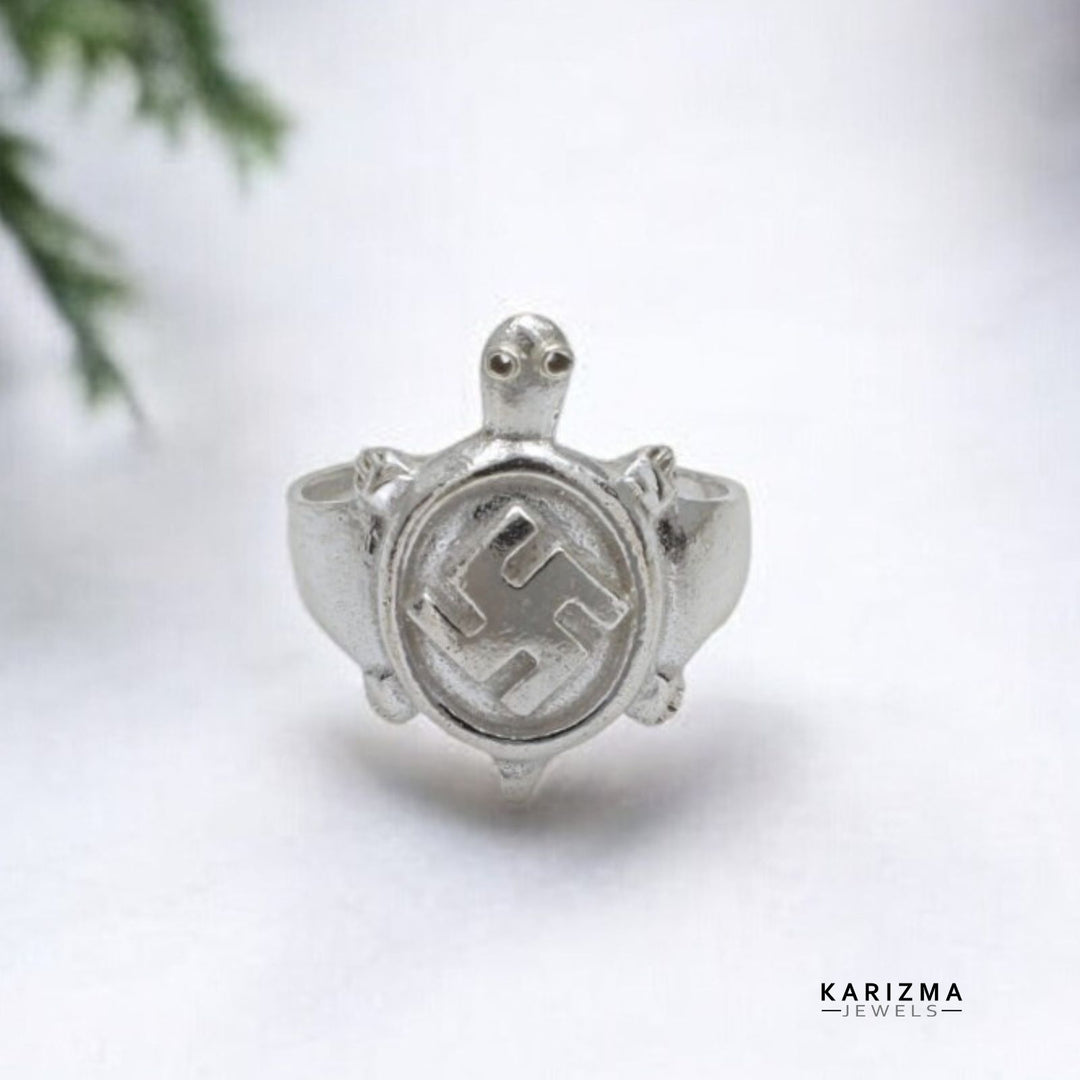 India trendy Real Sterling Silver Turtle Ring for men women