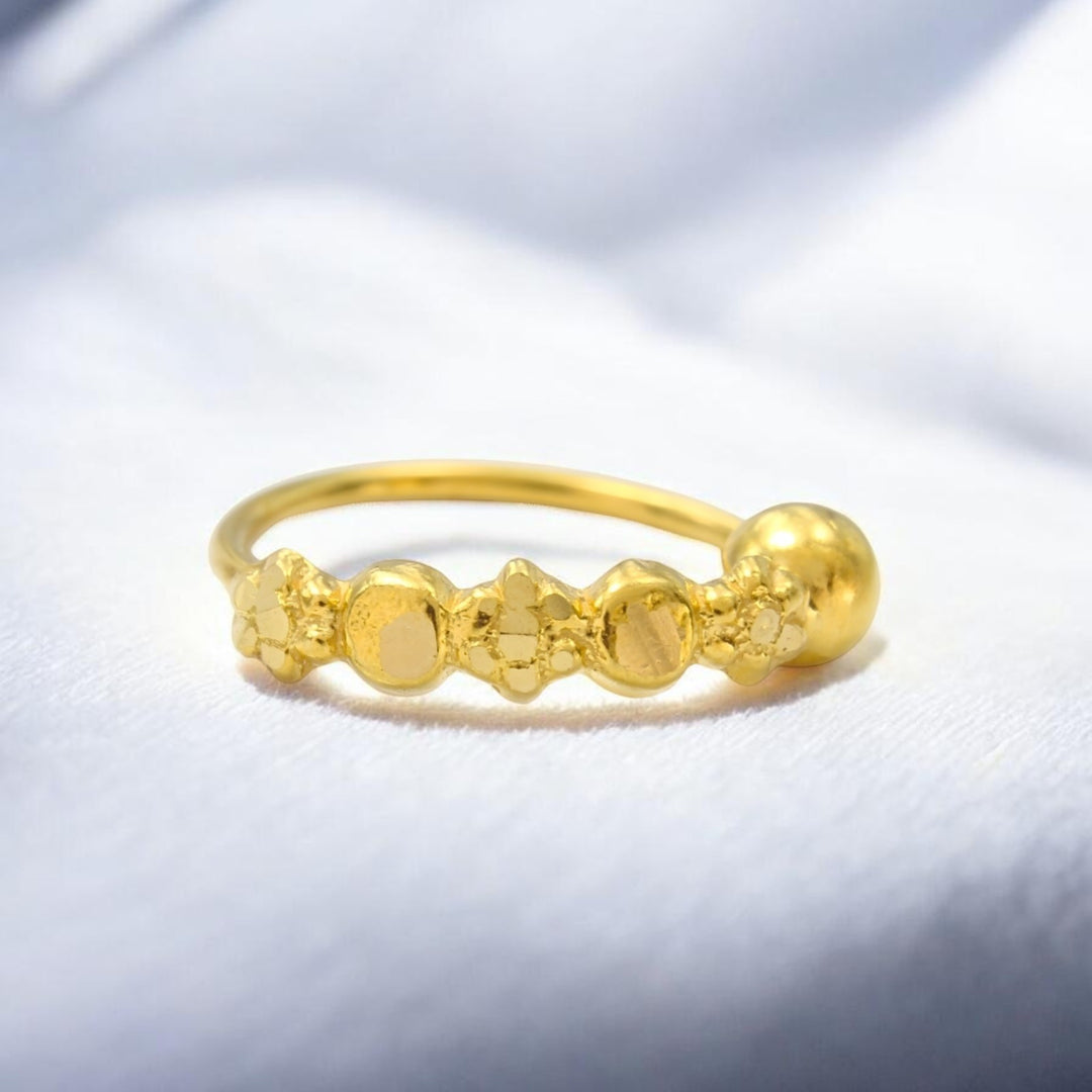 18K Real Gold Nose ring Indian Women Timeless Elegance Nose Hoop Ring 22g
