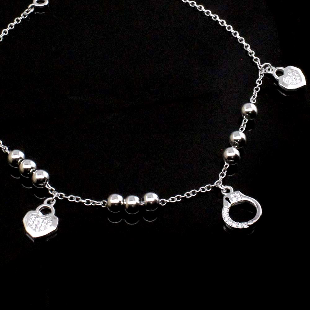Hot 925 Silver Girls Gift Anklets Single Ankle Bracelet 8.8"