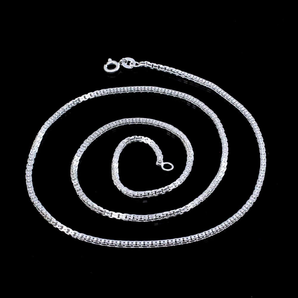 Real 925 Silver Indian Style Chain 20" Neck Chain
