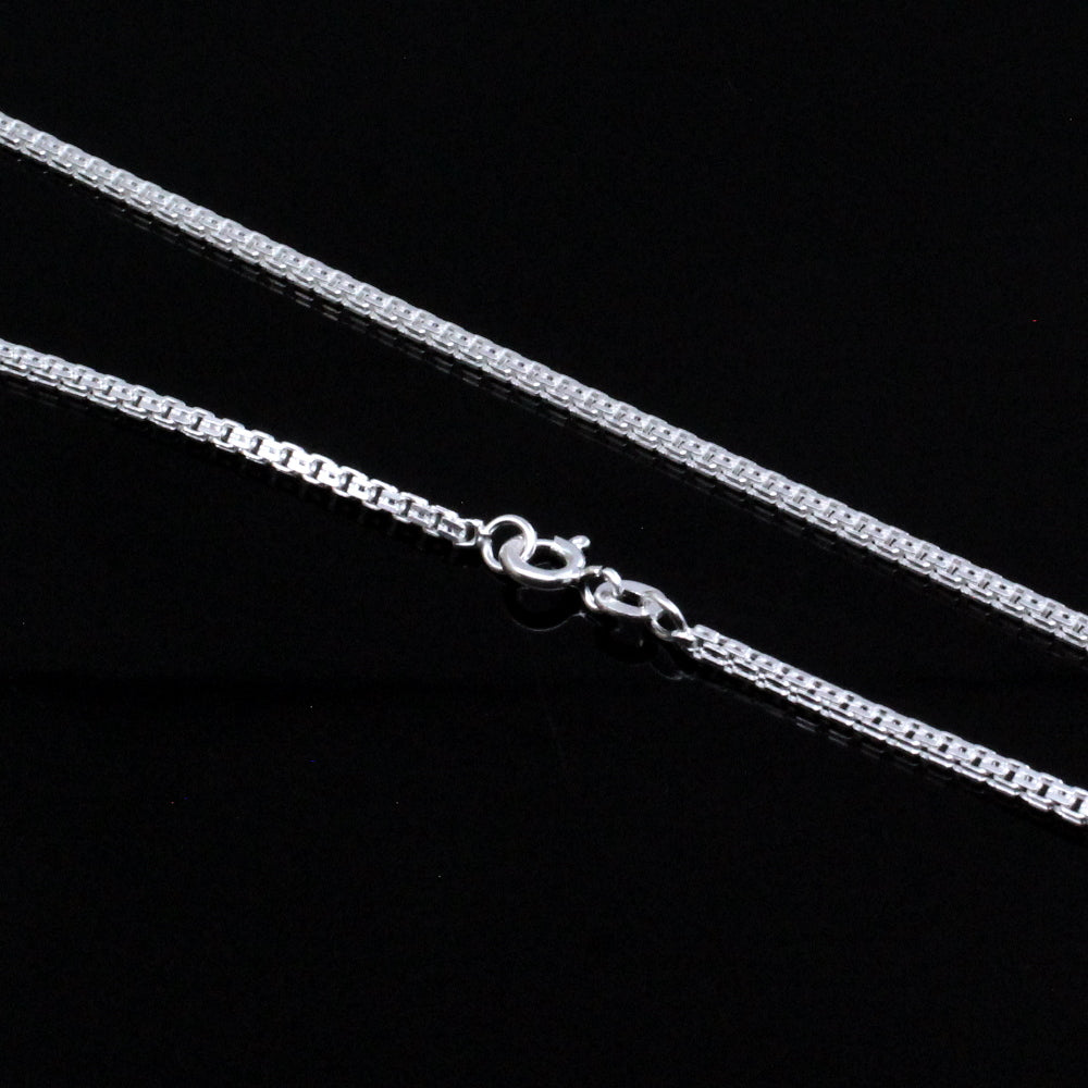 Real 925 Silver Indian Style Chain 20" Neck Chain