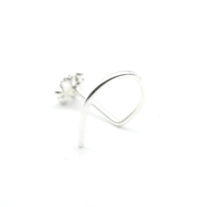 Tiny Cute Real 925 Silver Nose Stud CZ Twisted nose ring