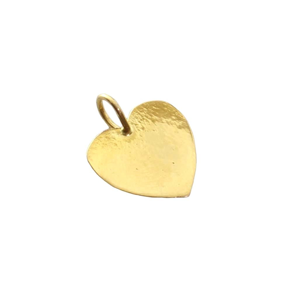 22K Real Gold Heart Pendant for lal kitab red book remedy