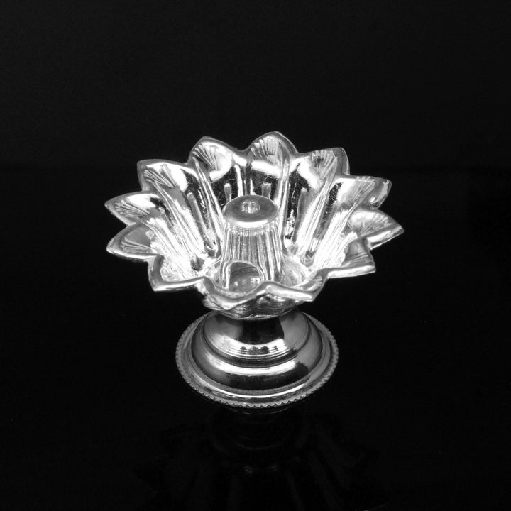 925 Pure Silver Religious Lamp Diya Puja Item for Daily use Purpose