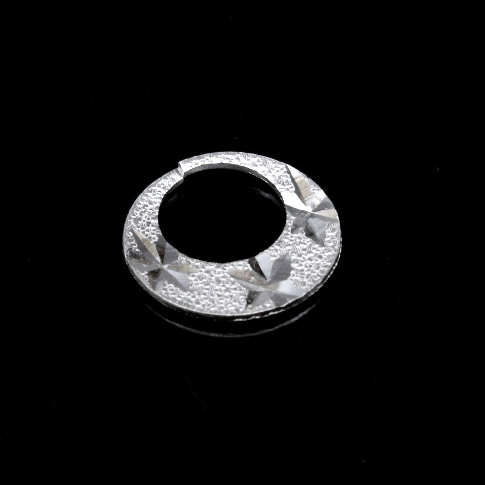 Real 925 Sterling Silver Round Moon Shaped Nattiyan (Nanti) men women earring