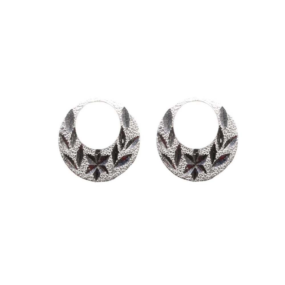 Pure Silver Moon  Style  men women earring Nattiyan (Nanti)