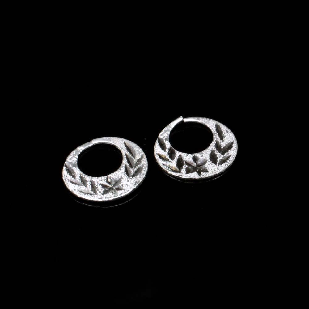 Pure Silver Moon  Style  men women earring Nattiyan (Nanti)