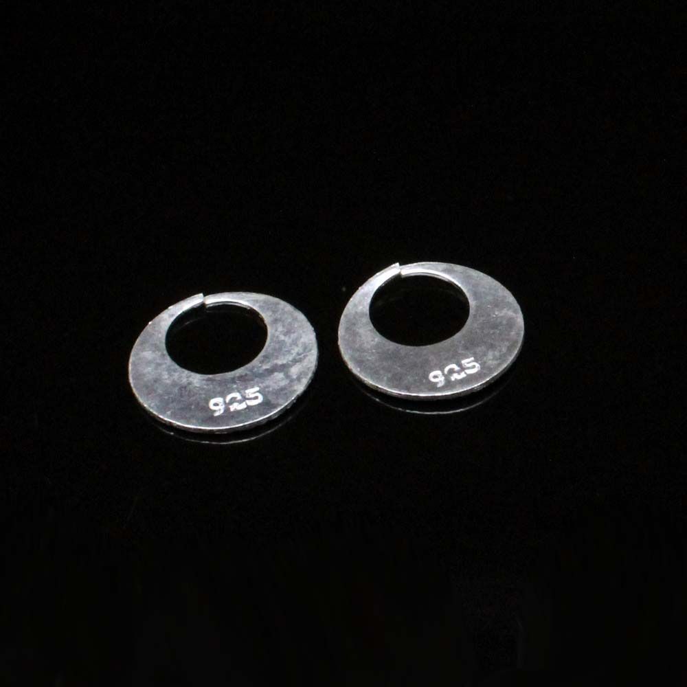 Pure Silver Moon  Style  men women earring Nattiyan (Nanti)