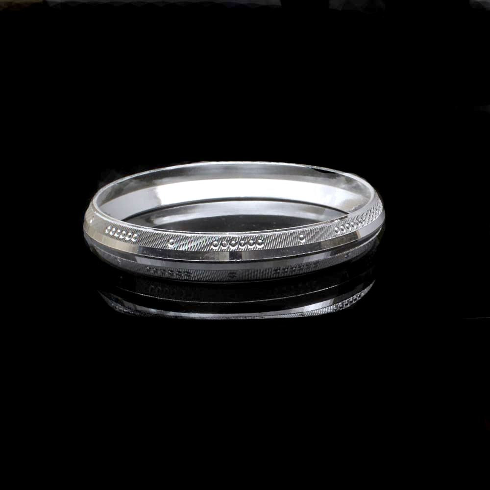 Real Solid Silver Men's Bangle Bracelet
