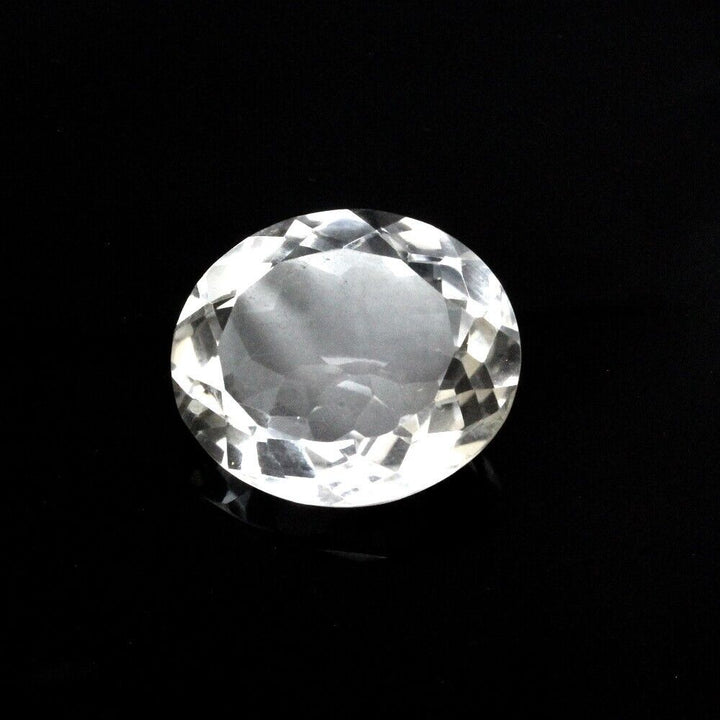 50Ct Natural Clear Crystal Quartz Oval Fine Gemstone
