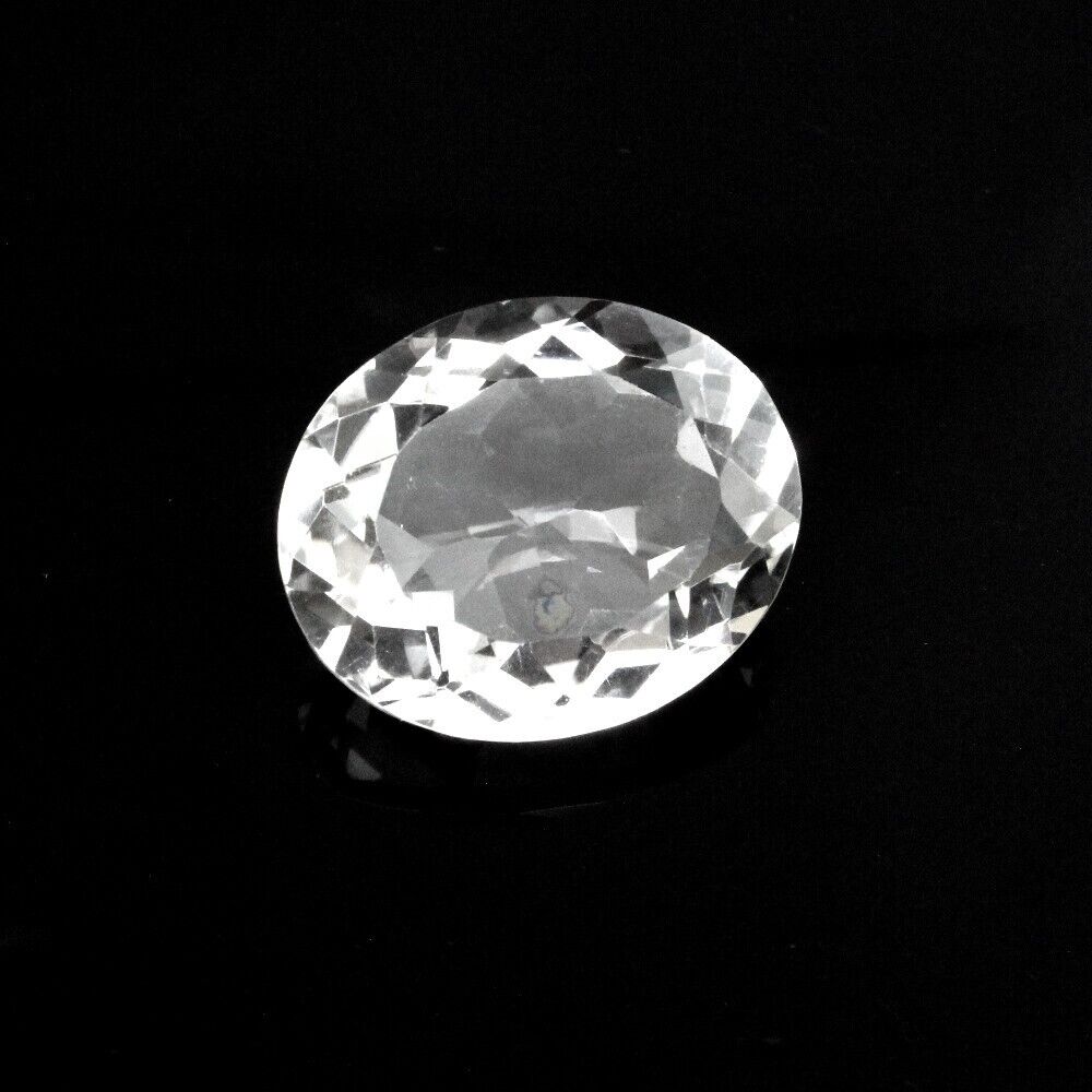 39Ct Natural Clear Crystal Quartz Oval Fine Gemstone