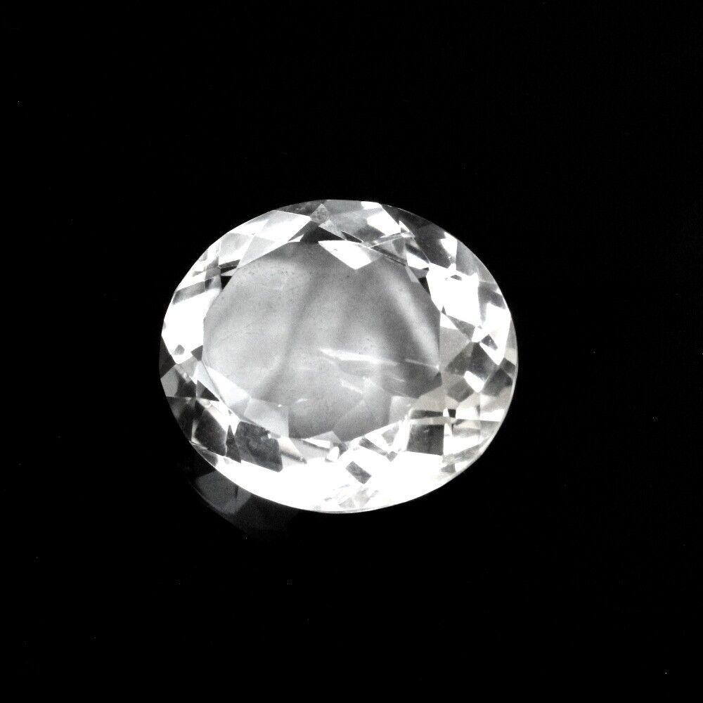 50Ct Natural Clear Crystal Quartz Oval Fine Gemstone