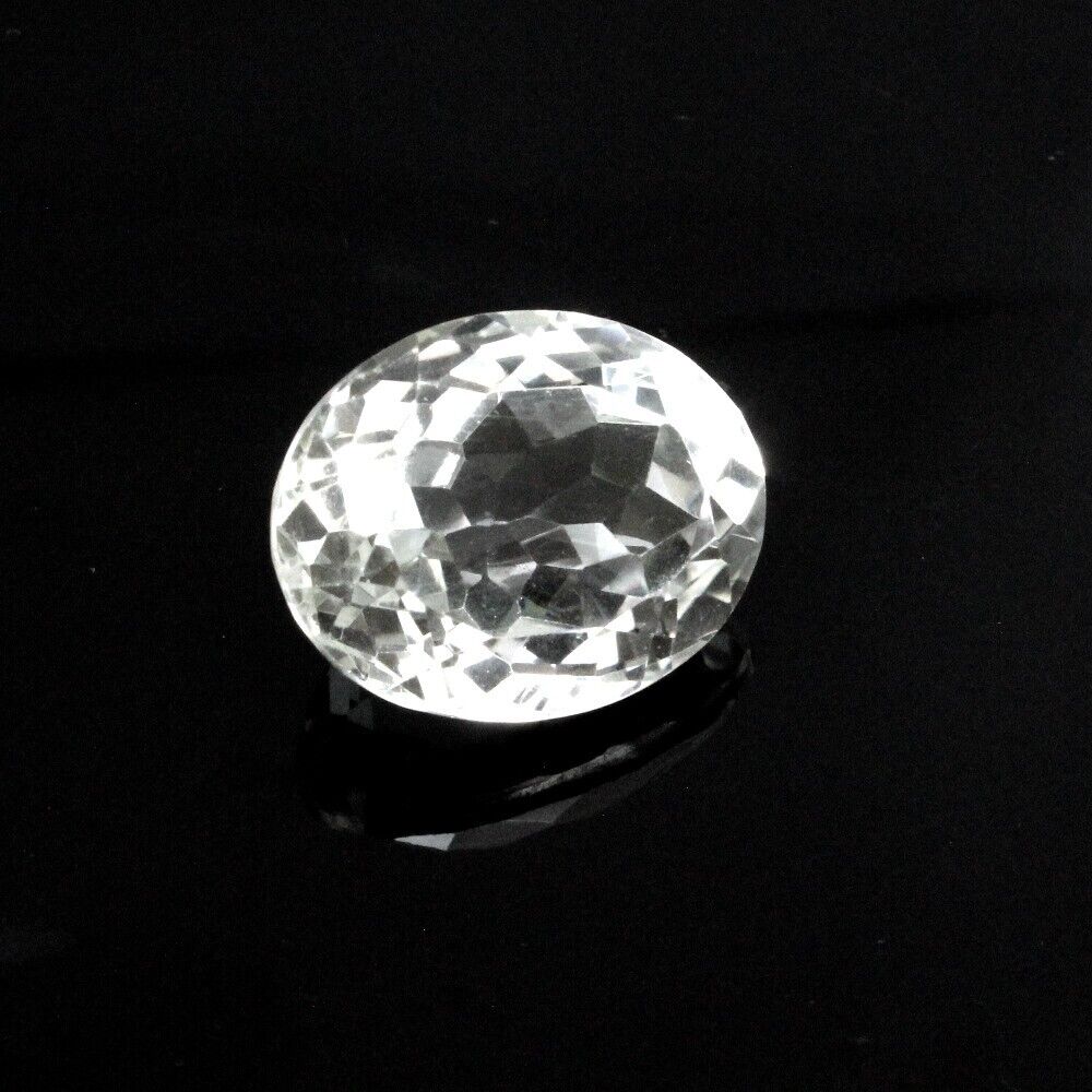 29.7Ct Natural Clear Crystal Quartz Oval Fine Gemstone