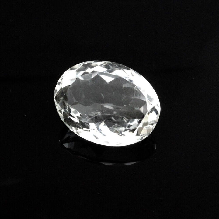 49.3Ct Natural Clear Crystal Quartz Oval Fine Gemstone