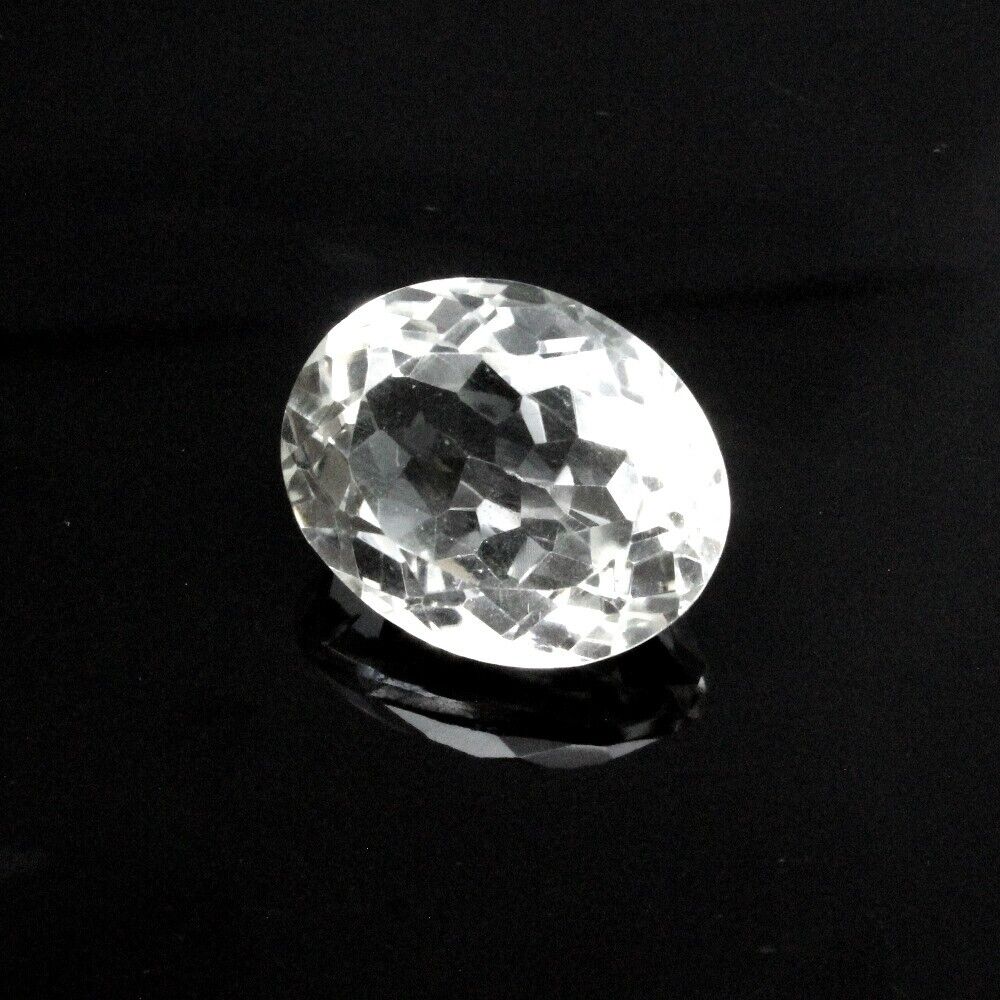 29.7Ct Natural Clear Crystal Quartz Oval Fine Gemstone