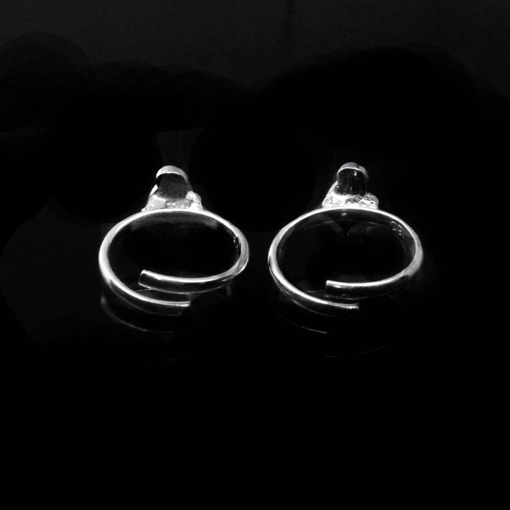 Ethnic Real Solid Sterling Silver Indian Women Toe Ring Pair