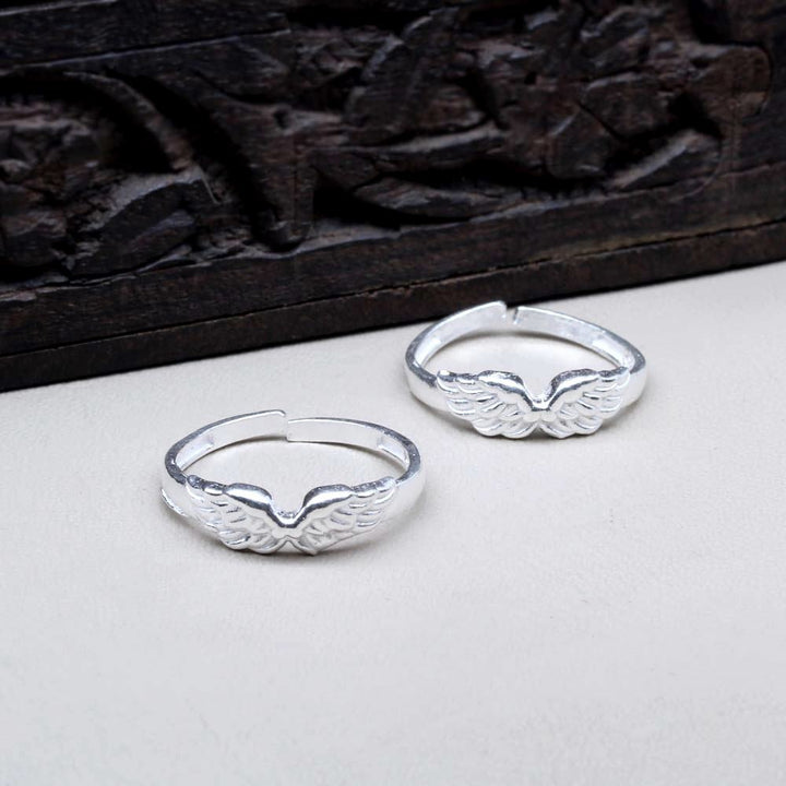 Trendy Real Sterling Silver Indian Women Toe Ring Pair
