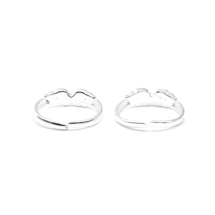 Trendy Real Sterling Silver Indian Women Toe Ring Pair